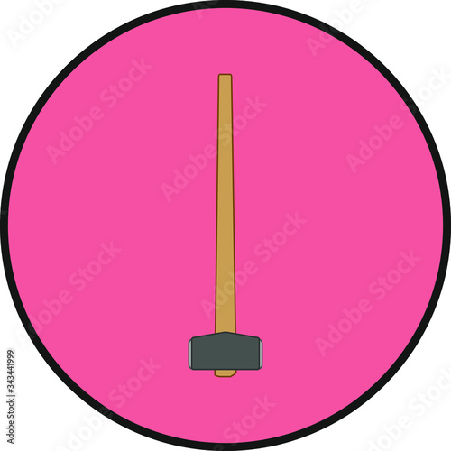 builder  mace. illustration for web and mobile design.