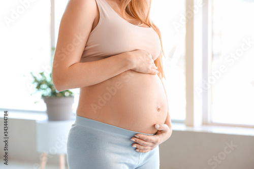 Free Download Sporty young pregnant woman at home - GFXLoad