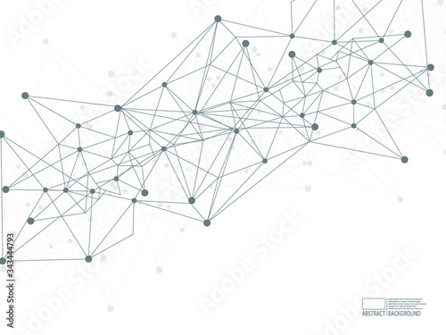 Vector technology conceptual poster with multiple. DNA chane connections, gene symbols backdrop, deoxyribonucleic acid thread-like chain vector illustration