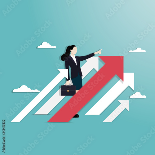 Businesswoman and success