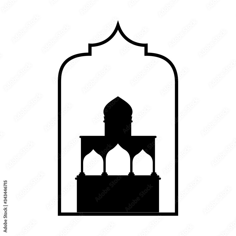ramadan kareem monochrome mosque decoration ramadan kareem monochrome mosque decoration