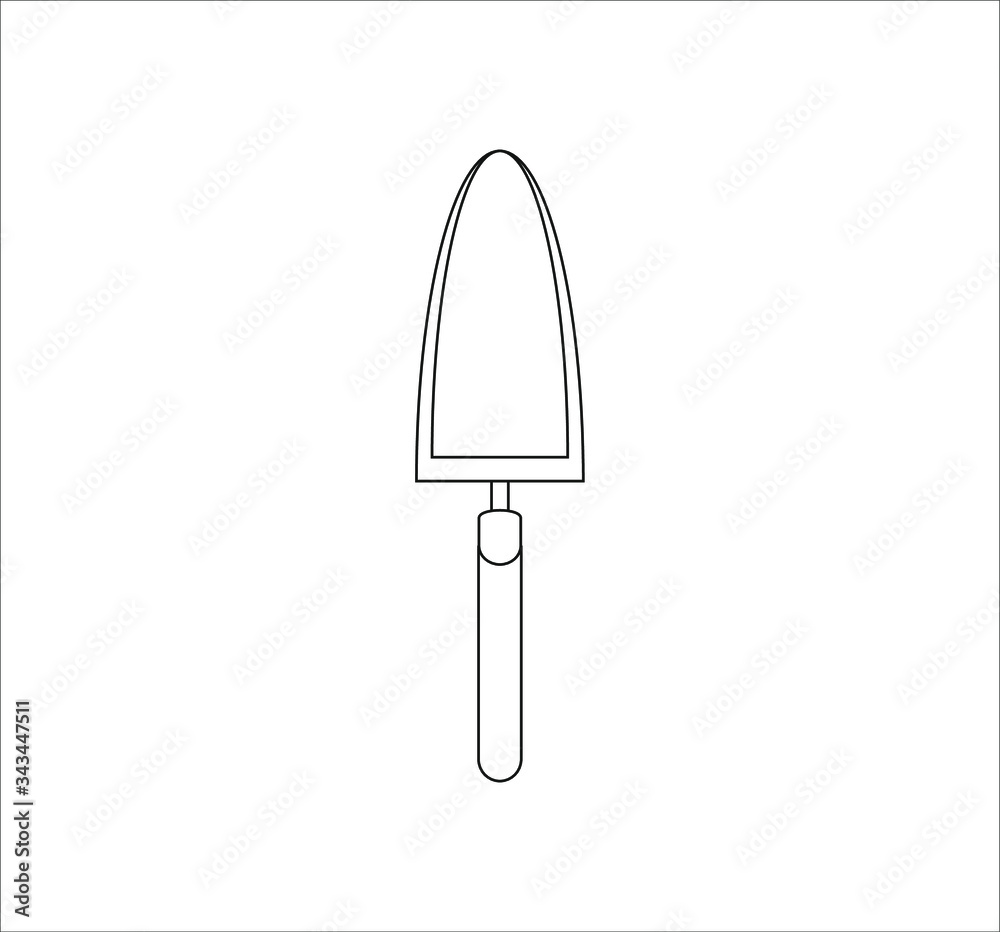 small gardening shovel. illustration for web and mobile design. small gardening shovel. illustration for web and mobile design.