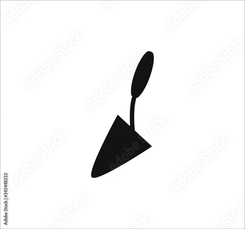 bricklayer's trowel. illustration for web and mobile design.