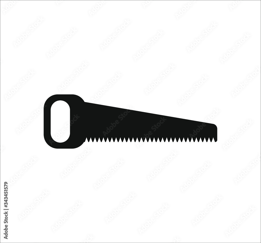 gardening saw. illustration for web and mobile design. gardening saw. illustration for web and mobile design.