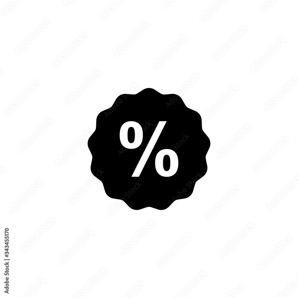 Discount label icon, Discount label sign and symbol vector design