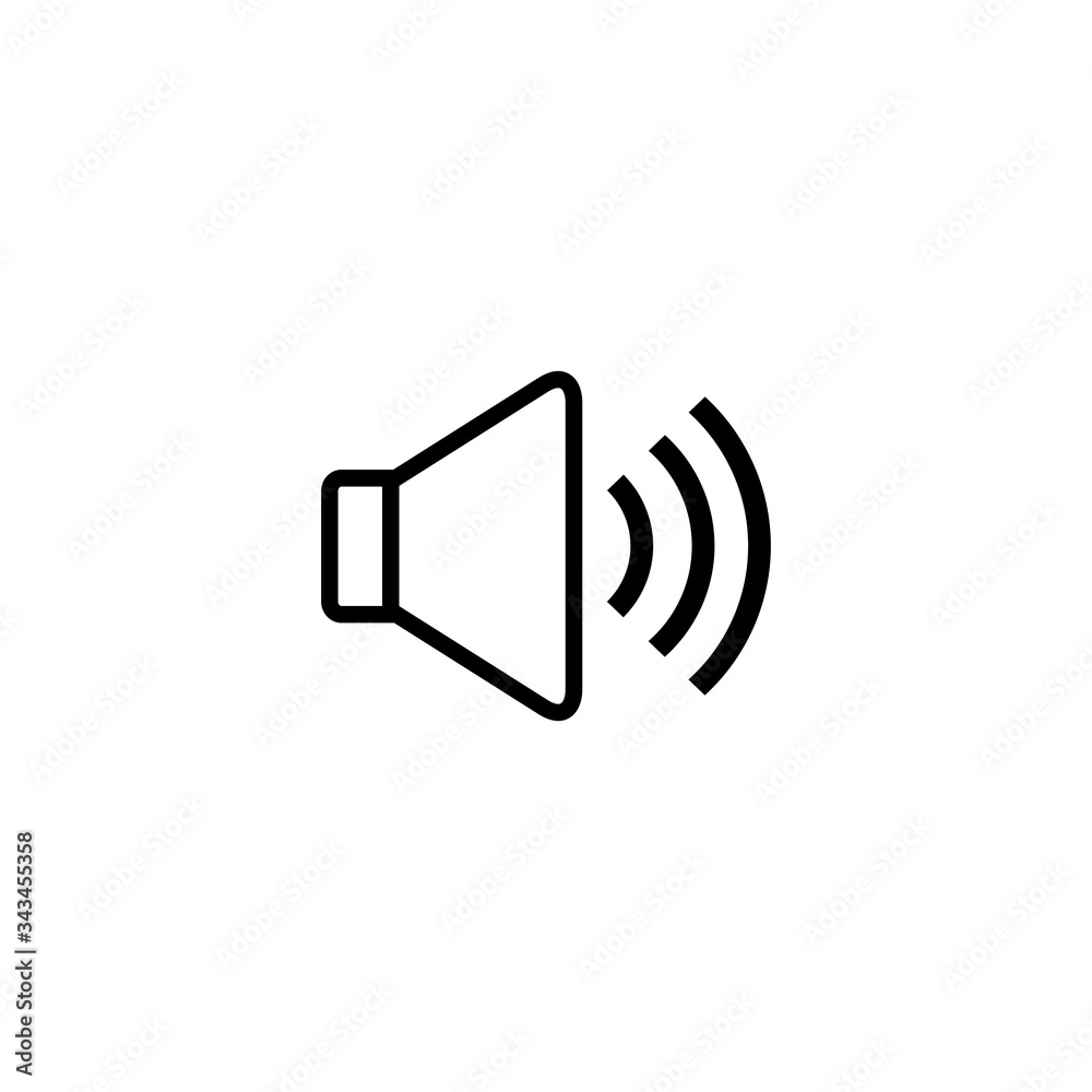 Speaker icon vector. Audio speaker symbol vector design Speaker icon vector. Audio speaker symbol vector design