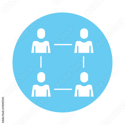 men avatars silhouettes network block style