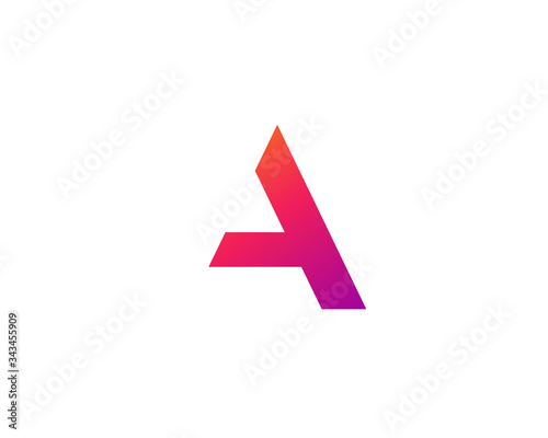 Letter A logo icon design template elements