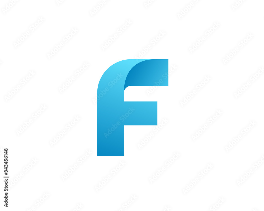 Letter F logo icon design template elements