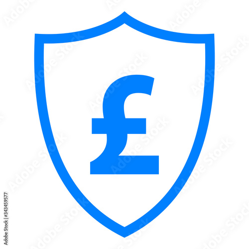 Britisches Pfund und Schild