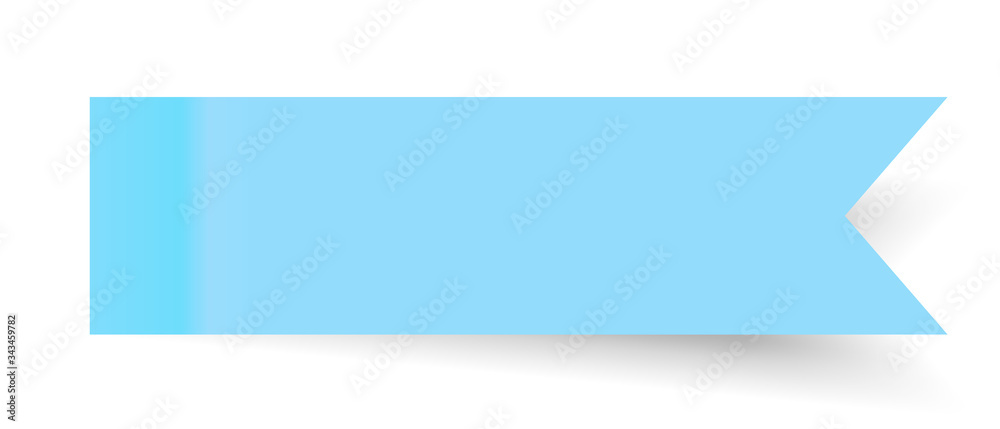 Blue realistic horizontal paper sticker with a peel off corner isolated on white. Blank templates of price tags. Empty mockup for a memo and notice. Transparent shadows. Vector Blue realistic horizontal paper sticker with a peel off corner isolated on white. Blank templates of price tags. Empty mockup for a memo and notice. Transparent shadows. Vector