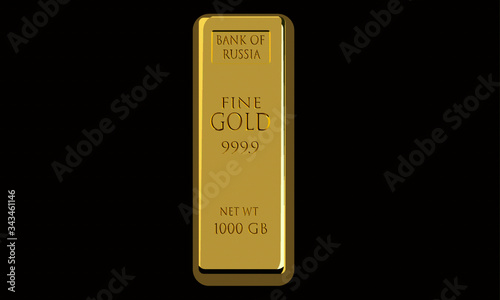 Abstract gold bar 1000 GB