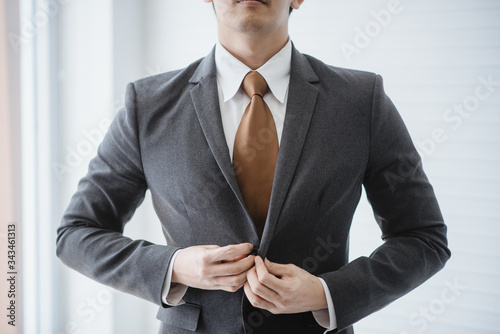 smart Asian businessman in ...