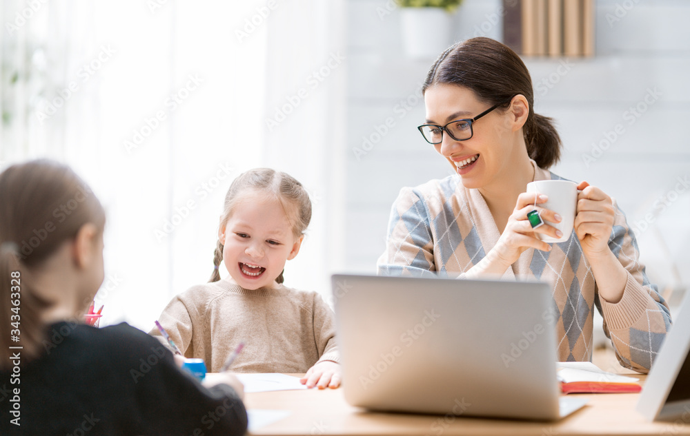 Woman working on a laptop. Woman working on a laptop.