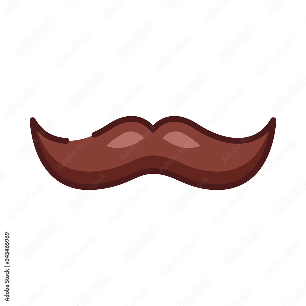 dad mustache hipster and bowtie line and fill style icon dad mustache hipster and bowtie line and fill style icon