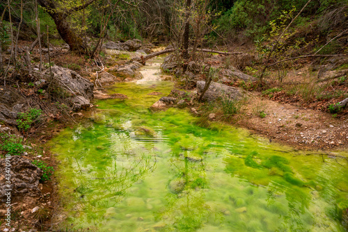 the beautiful scene of Kral havuzu (King's pool) close to Ucansu Waterfall, Serik, Antalya photo