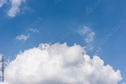 blue sky with white clouds