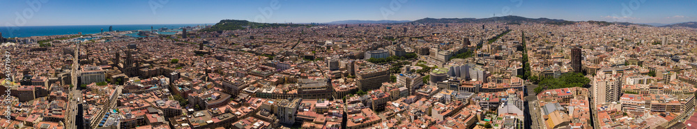 Panorama of the city of Barcelona