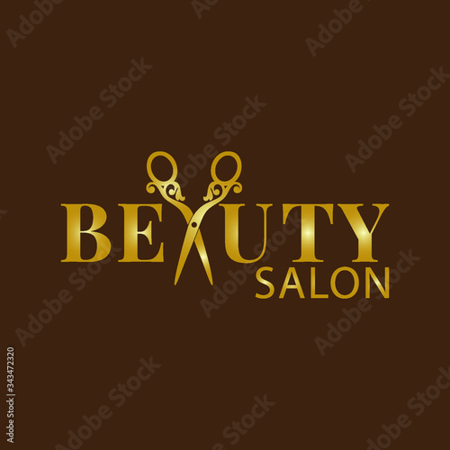 Logo for a beauty salon. Vector illustration.