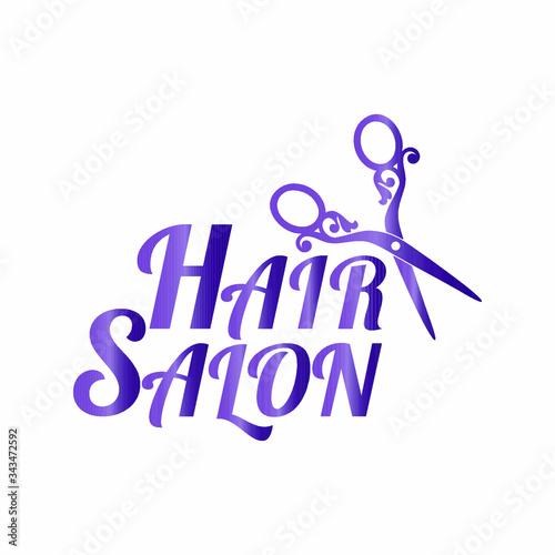 Logo for a beauty salon. Vector illustration.