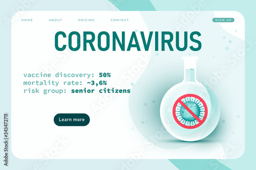 covid 19 eradiction. coronavirus themed poster on survival theme, defeating covid19 banner