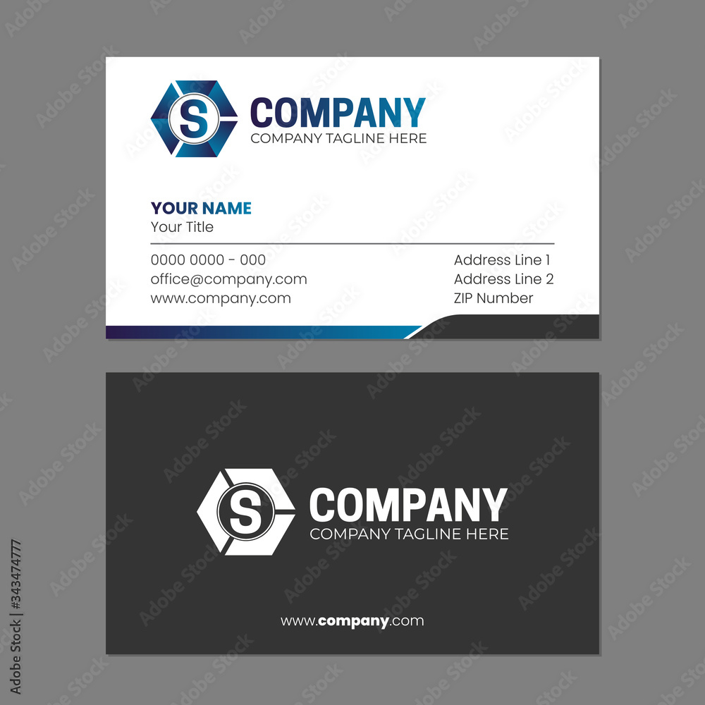 Initial Abstract Logo and Business Card Design Template Initial Abstract Logo and Business Card Design Template