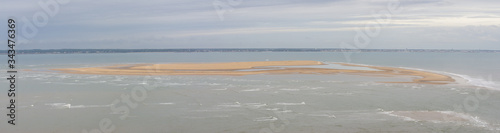 Panorama banc de sable Phare du Cordouan Charente Maritime France