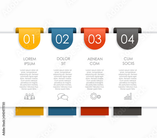 Infographic design template with place for your data. Vector illustration.