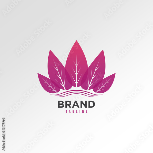 Beauty Vector Lotus flowers design logo Template icon © Gohanroy