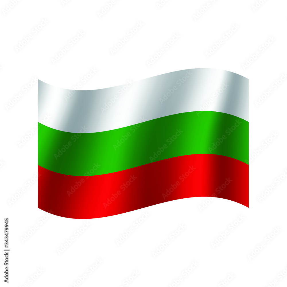 Fototapeta premium Bulgaria flag. Nation vector Bulgaria flag