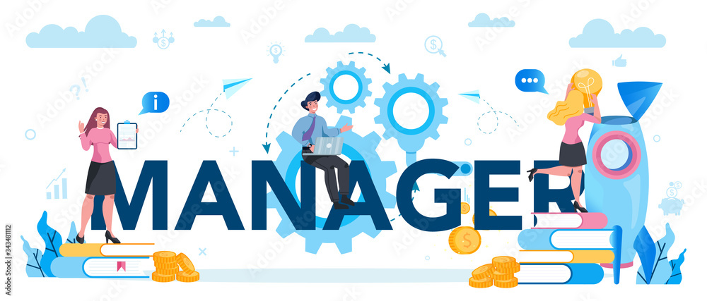 Business management typographic header concept. Successful strategy Business management typographic header concept. Successful strategy