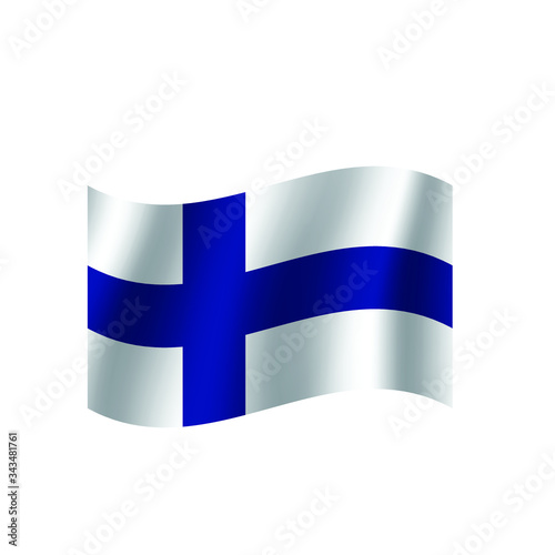 Finland  flag. Nation vector Finland 
 flag