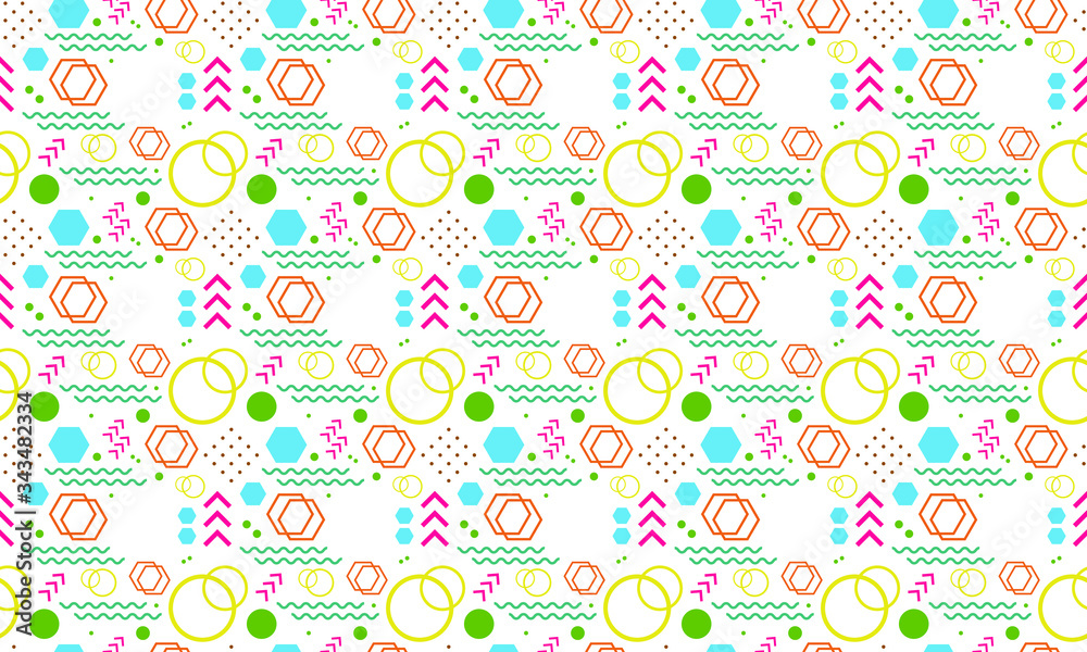 Abstract Geometric Seamless Pattern Elegant Background Wrapping Paper