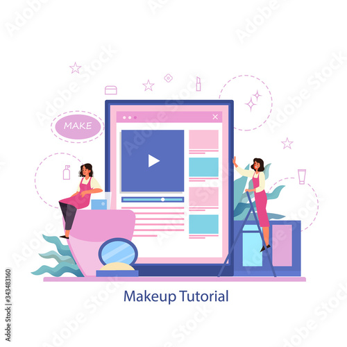 Make up online service. Online video tutorial, make up blogging.