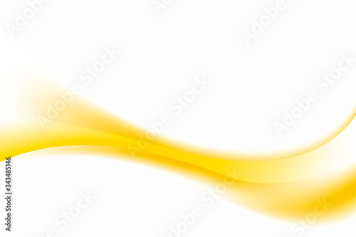 Abstract Fresh Yellow White Wave Background Design Template Vector