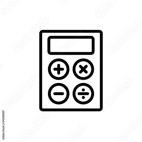 Calculator Icon Design Logo Vector Template