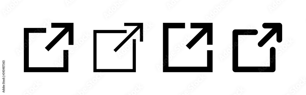 Link icons set. Link vector icon. External link symbol vector icon. Hyperlink symbol Link icons set. Link vector icon. External link symbol vector icon. Hyperlink symbol