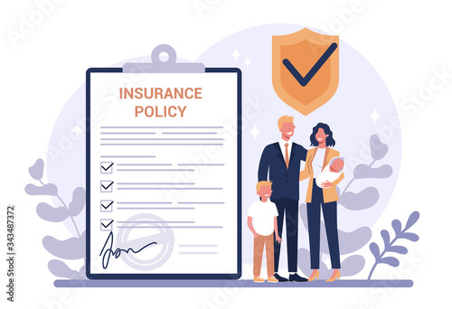 Health insurance concept. Idea of security and protectio