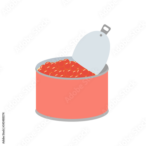 Red caviar delicacy seafood organic delicious illustration