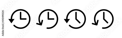 History icons set. History vector icon