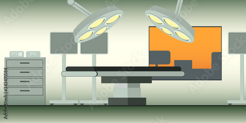 Vector illustration of Operating Theater in hospital