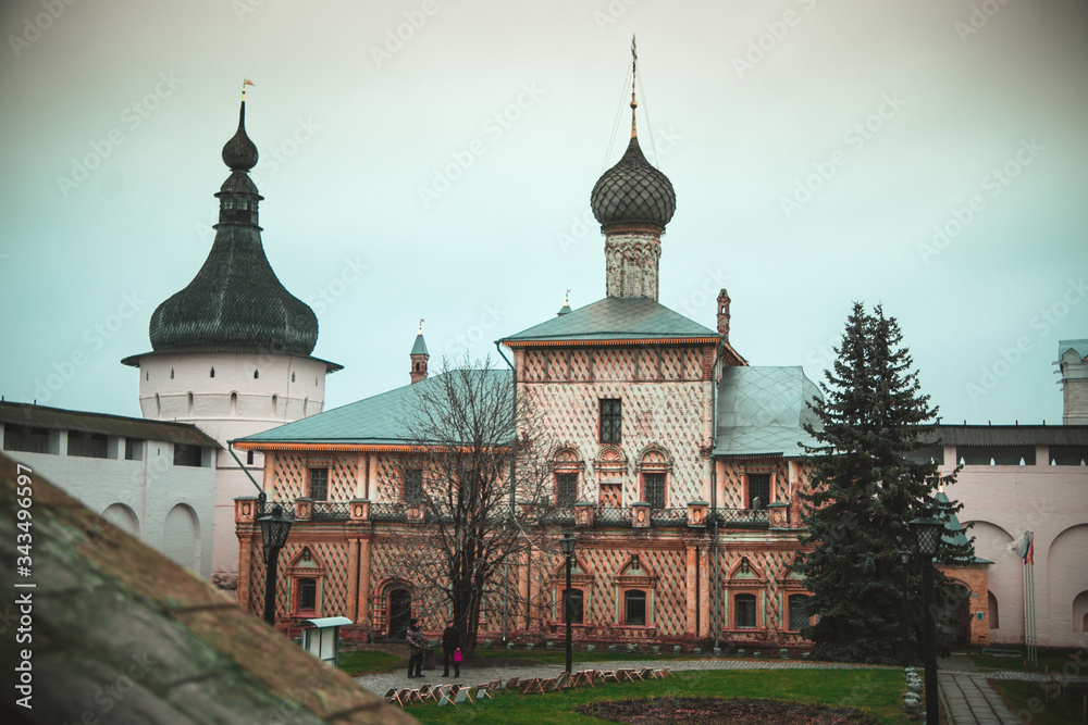 Ancient places Yaroslavl, Russia, Autumn.