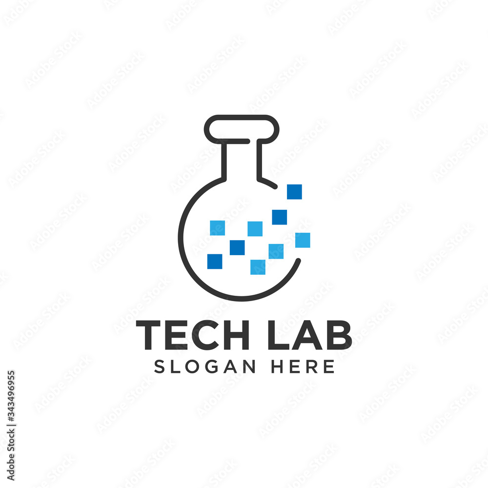 Techno Lab Logo Design Template