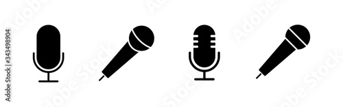Fotografia Microphone Icons set