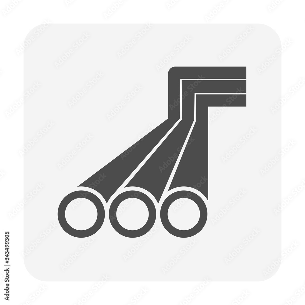 Pipe vector icon design Pipe vector icon design