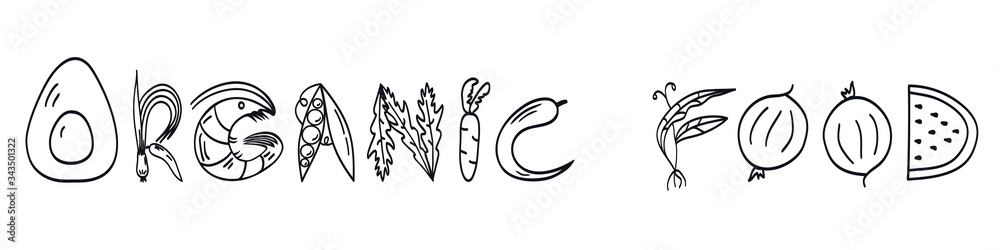 The lettering The lettering