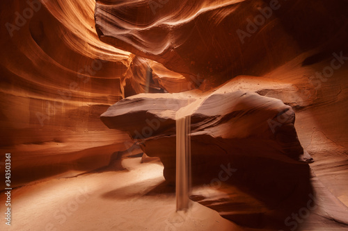 Billede på lærred Upper Antelope Canyon (also known as The Crack) on Navajo land east of Page, Arizona, USA