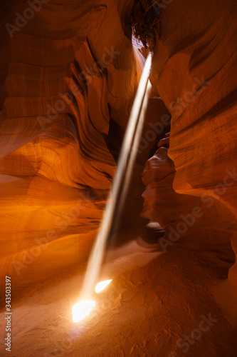 Upper Antelope Canyon (also known as The Crack) on Navajo land east of Page, Arizona, USA.