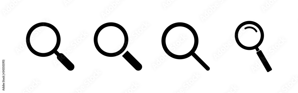 Search icons set. Glass vector icon. search magnifying glass icon. Find Search icons set. Glass vector icon. search magnifying glass icon. Find
