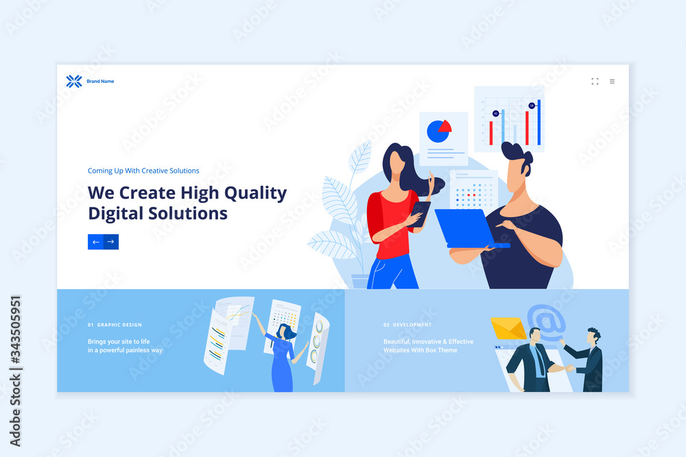 Website template design. Modern vector illustration concept of web page design for website and mobile website development. Easy to edit and customize. Website template design. Modern vector illustration concept of web page design for website and mobile website development. Easy to edit and customize.